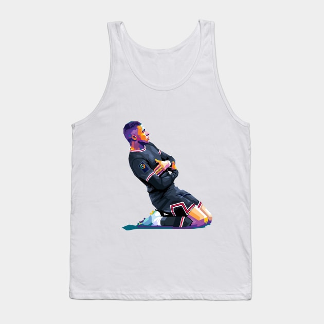 Mbappe Celebration Tank Top by giltopann